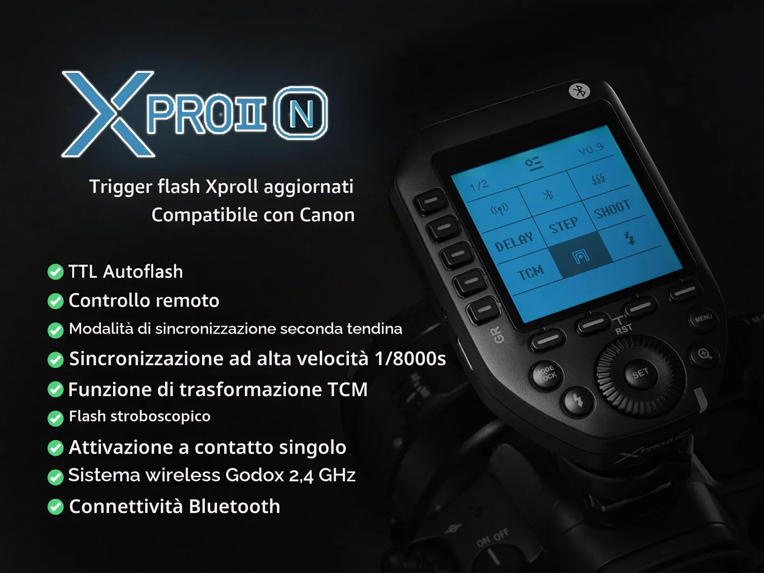 Godox XProII-S trigger flash TTL per Sony