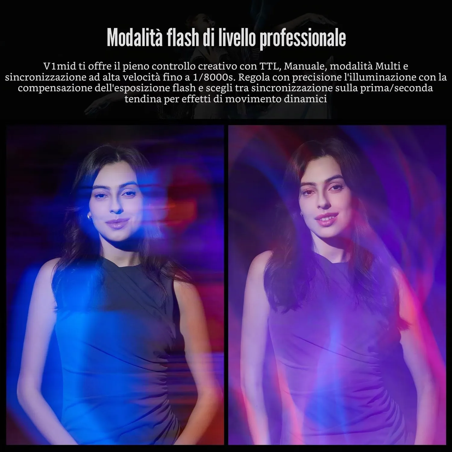 Godox V1 MID S flash TTL Sony testa rotonda