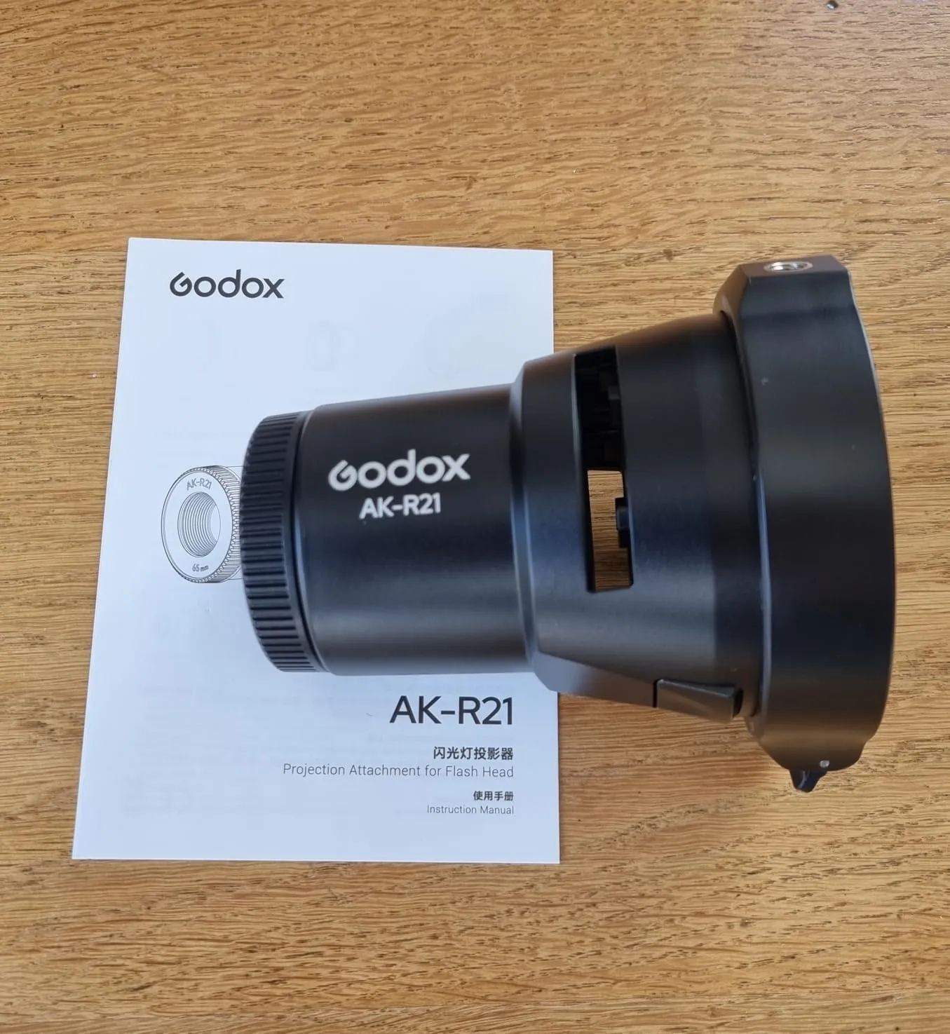 Godox AK-R21 Proiettore Ottico Flash con Obiettivo 65mm