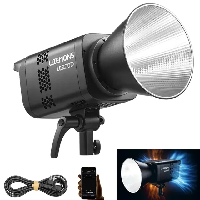 Godox LE200D lampada video LED 220W nera Bowens 5600K