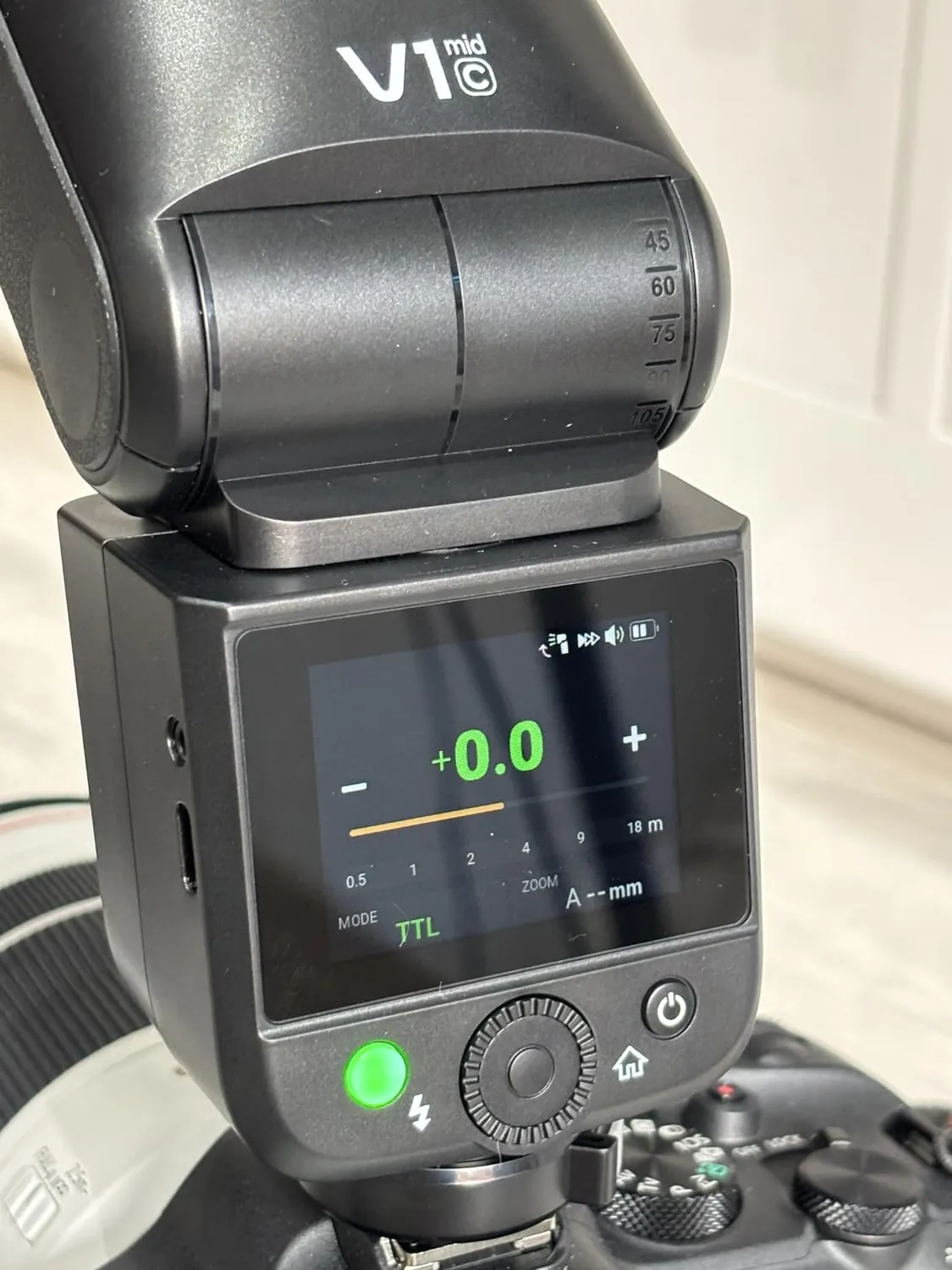 Godox V1 MID-C flash speedlite TTL per Canon 55Ws