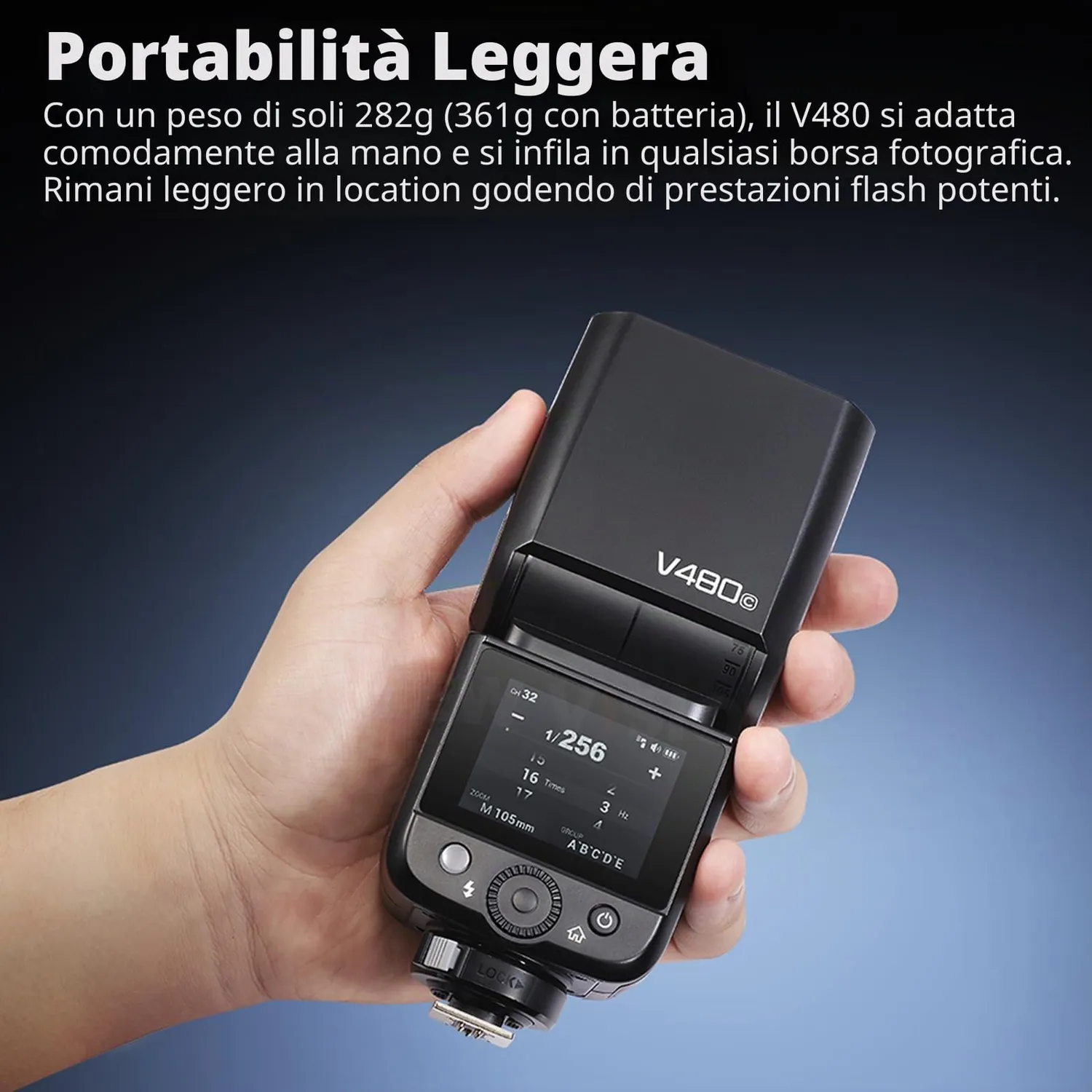 Godox Knowled V480C Flash TTL per Canon con HSS