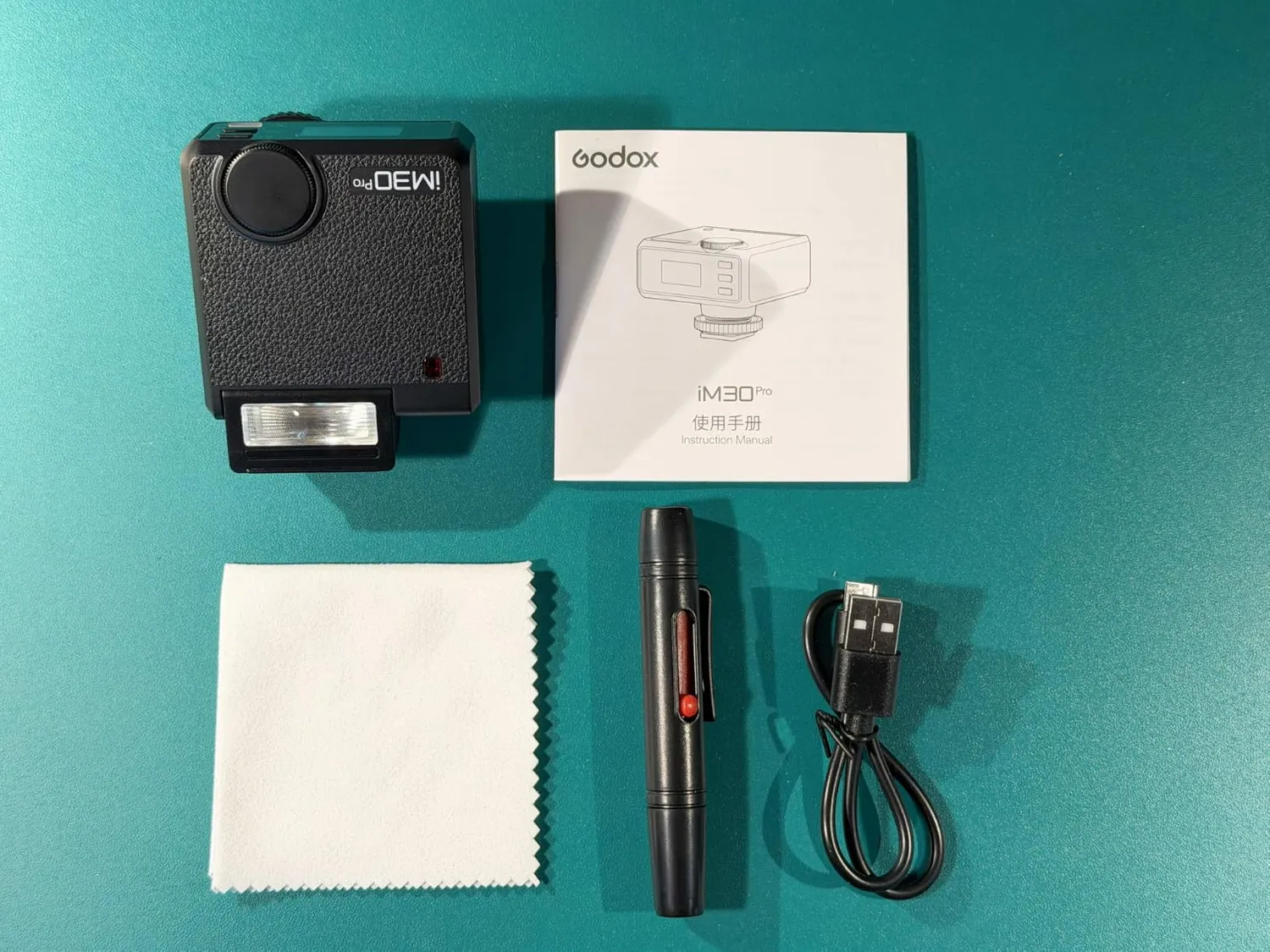 Godox iM30Pro mini flash GN15 slitta universale USB-C