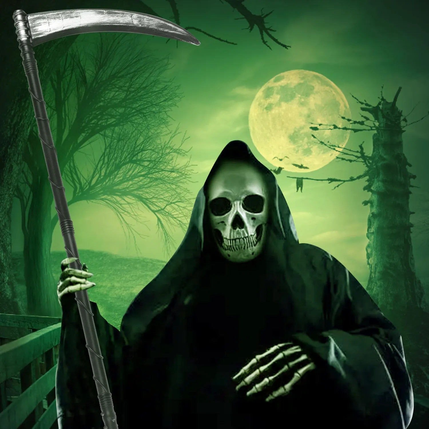 FGen falce Halloween giocattolo smontabile bimbi adulti