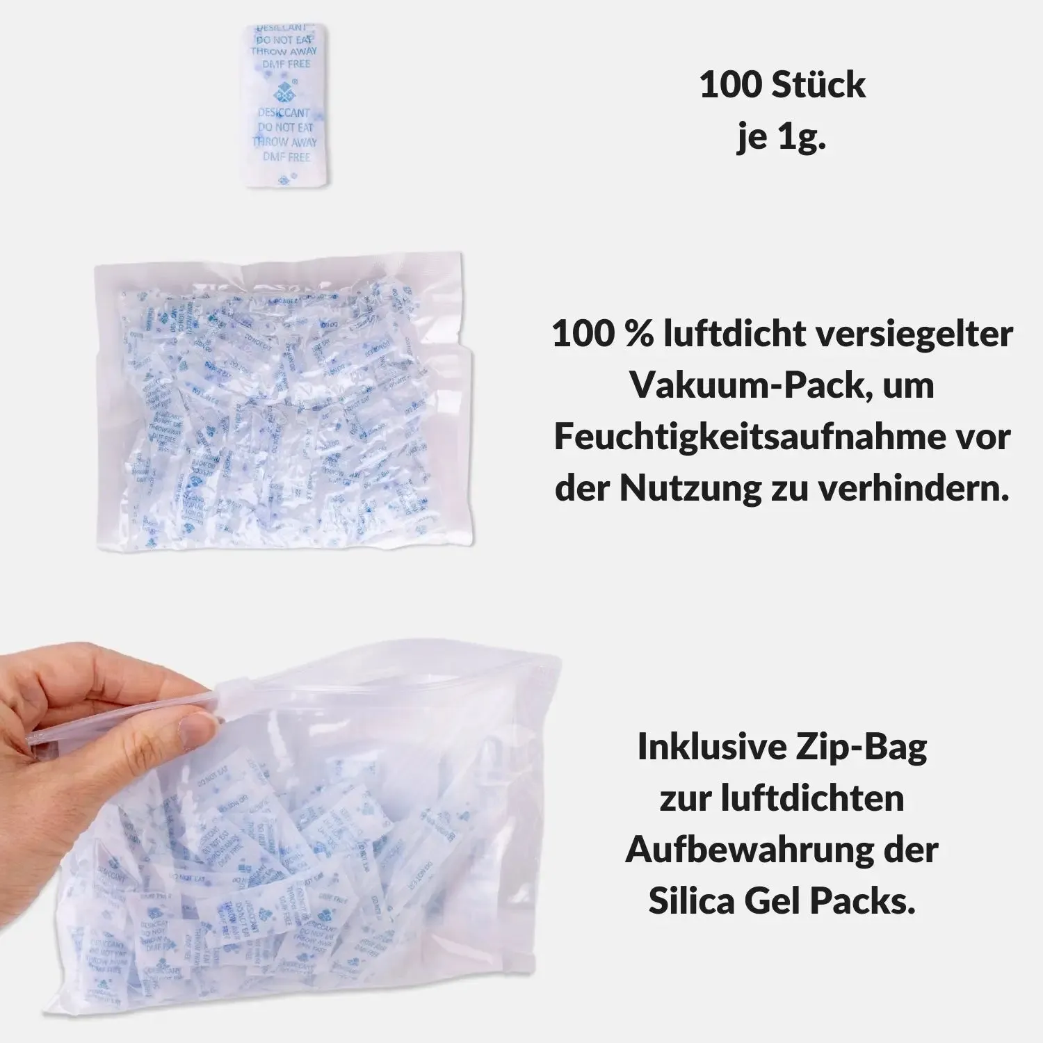 Lens-Aid Bustine Silica Gel 30 Pezzi 10g Antiumidità