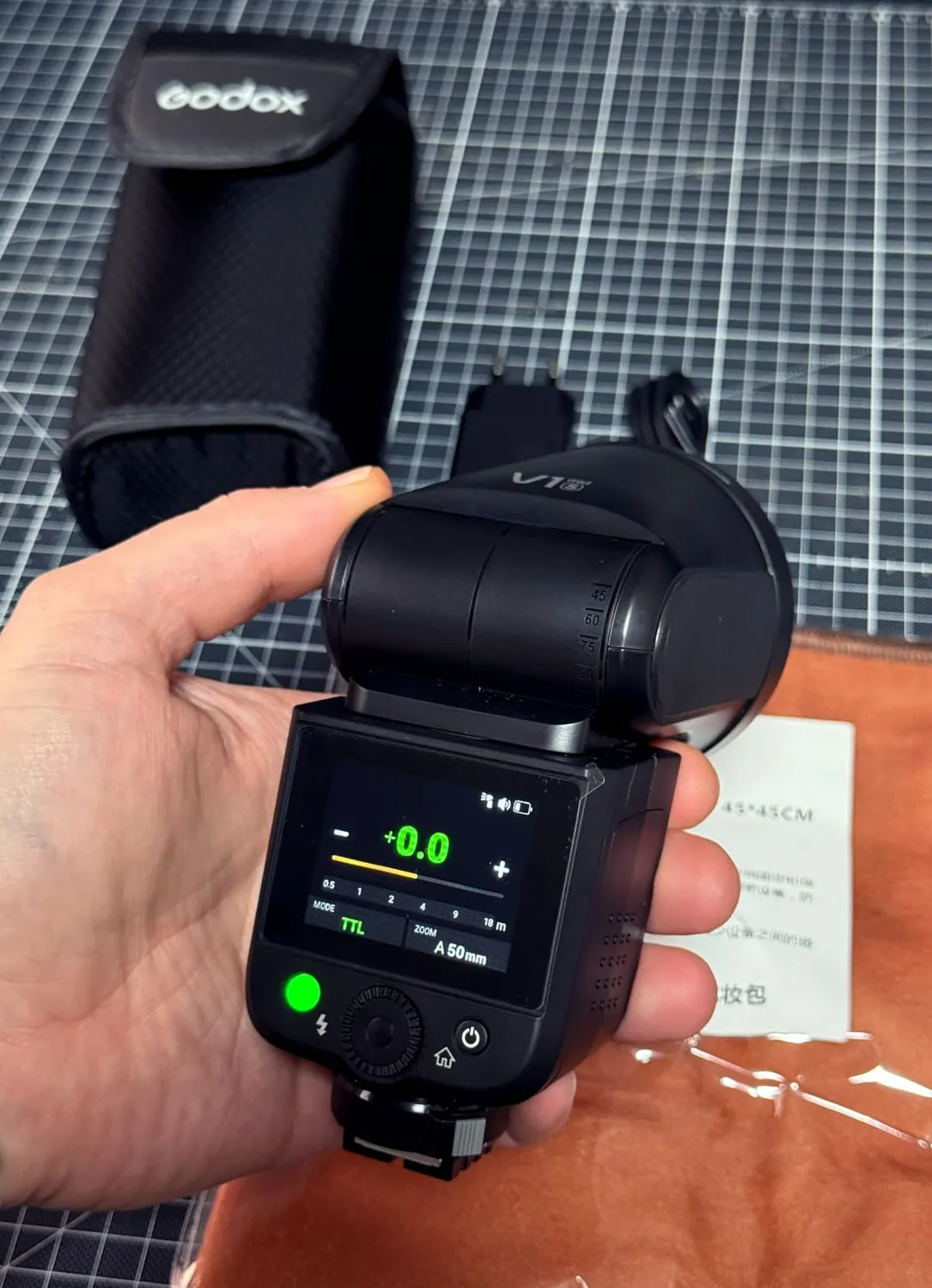 Godox V1 MID S flash TTL Sony testa rotonda