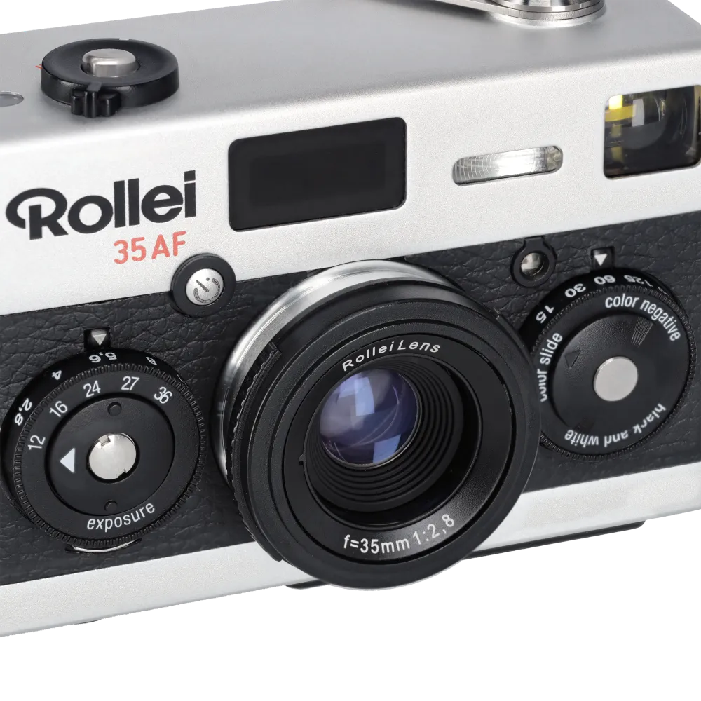 Rollei 35 AF fotocamera analogica 35mm f/2.8 nera