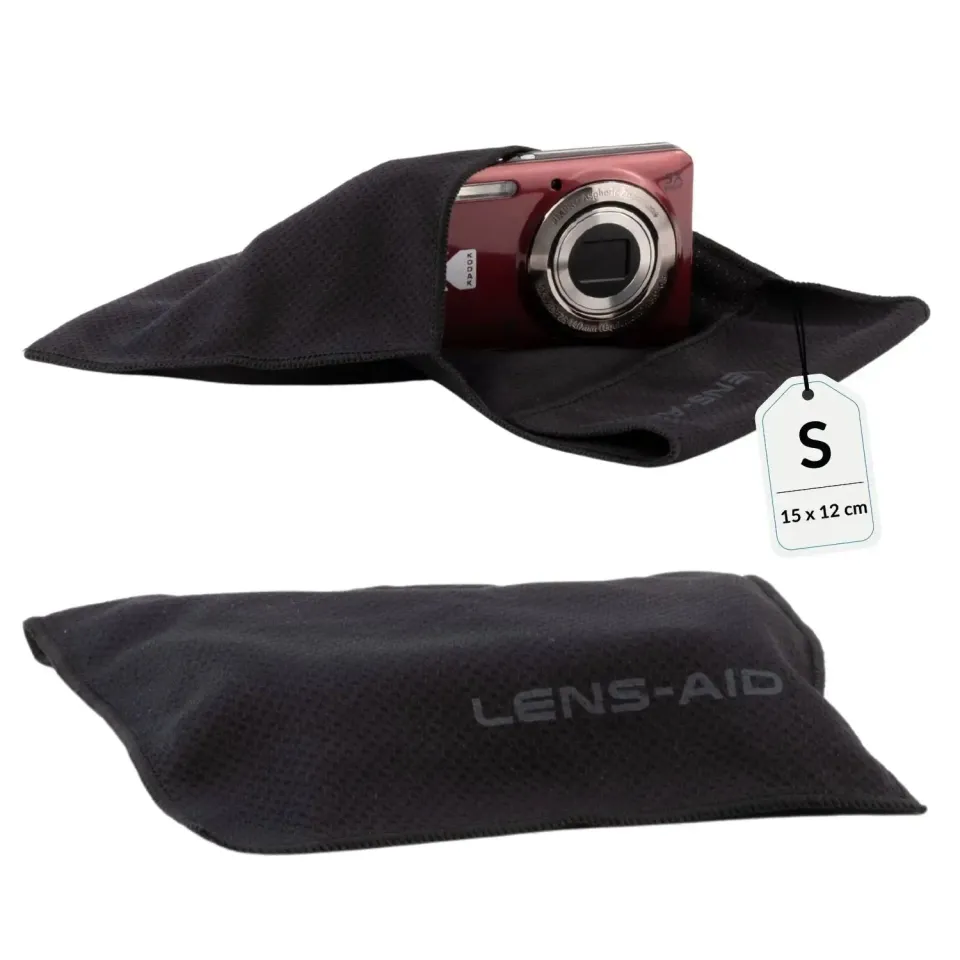 Lens-Aid Microfiber Camera Wrap S 15x12 cm nero antigr