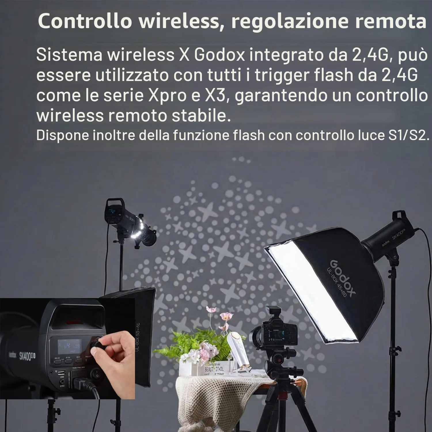 Godox SK400III-V flash da studio 400Ws LED Bowens