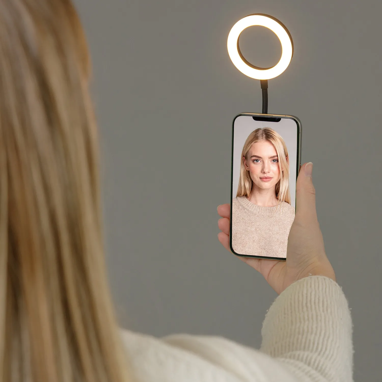 Rollei LUMIS luce anulare LED magnetica selfie