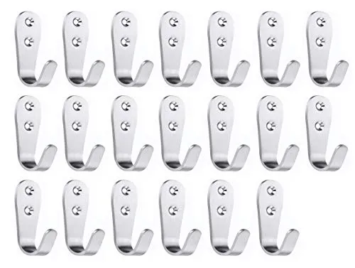 FGen Ganci Acciaio Inox Singoli 20 Pezzi App appendere