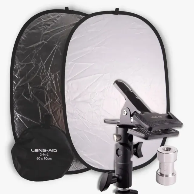 LENS-AID Riflettore Pieghevole 60x90cm con Morsetto