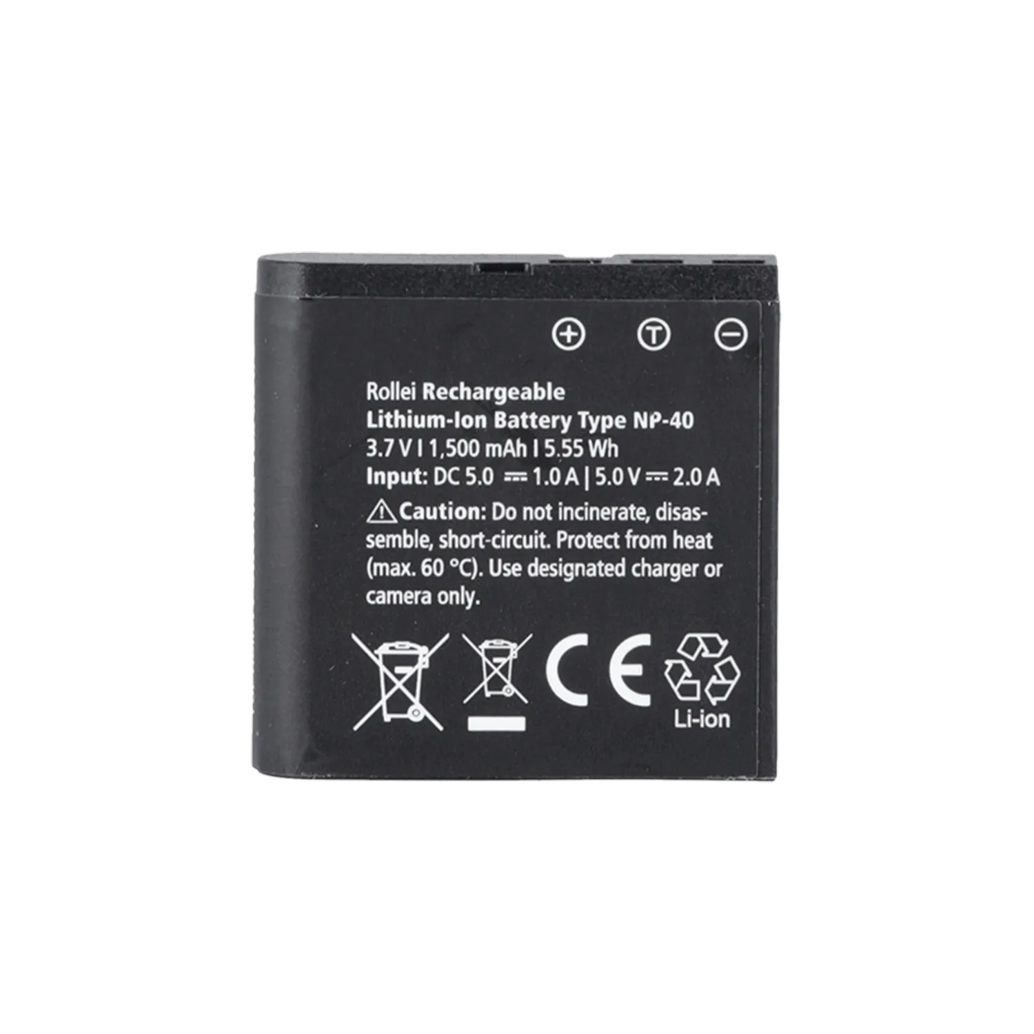 Rollei batteria ricambio fotocamera digitale alta capacità