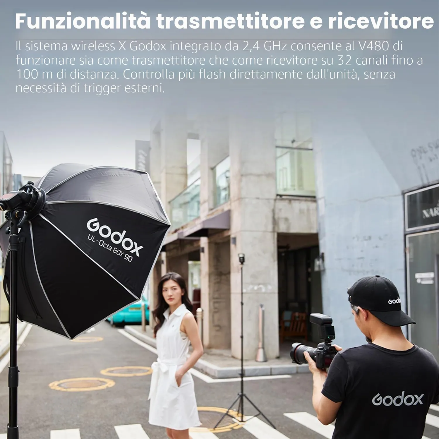 Godox Knowled V480C Flash TTL per Canon con HSS
