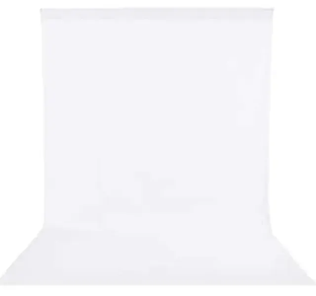 FGen Fondale Cotone 1,8 x 2,8 m bianco per studio
