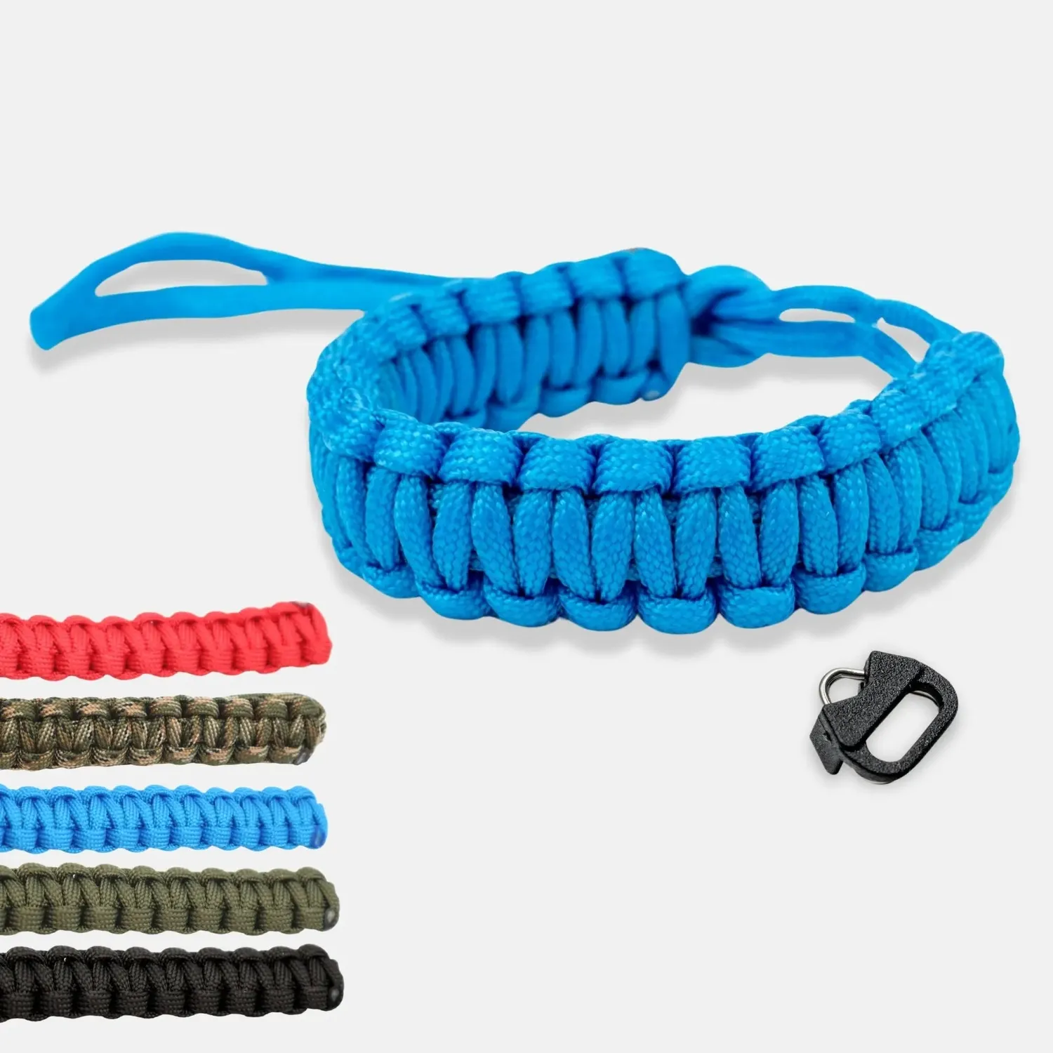 LENS-AID cinturino polso fotocamera paracord nero