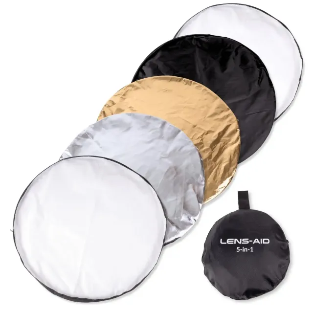 LENS-AID 5-in-1 riflettore pieghevole luce ritratto