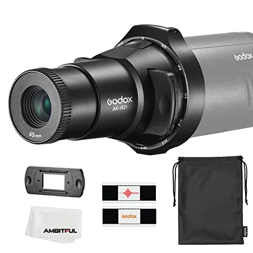 Godox AK-R21 Proiettore Ottico Flash con Obiettivo 65mm