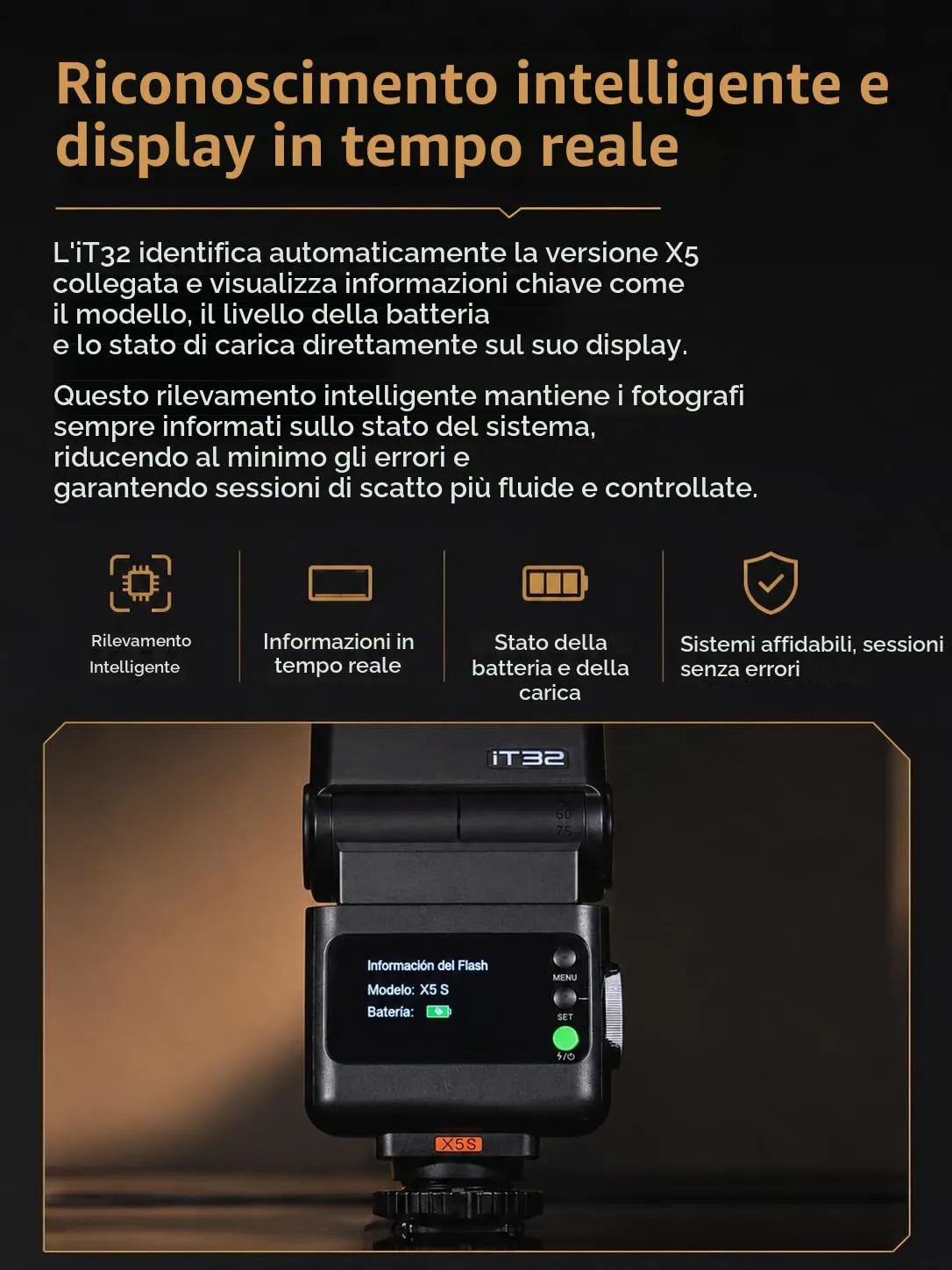 Godox iT32 Flash TTL per Sony con Trigger X5-S