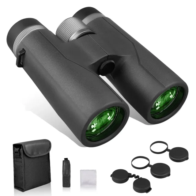 UBeesize 10x42 Binocolo 42mm Nero con prismi BaK-4
