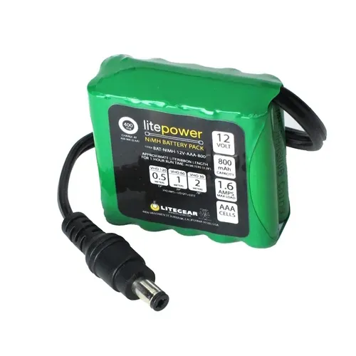 Kino Flo LitePower pacco batteria NiMH 12V 800mAh