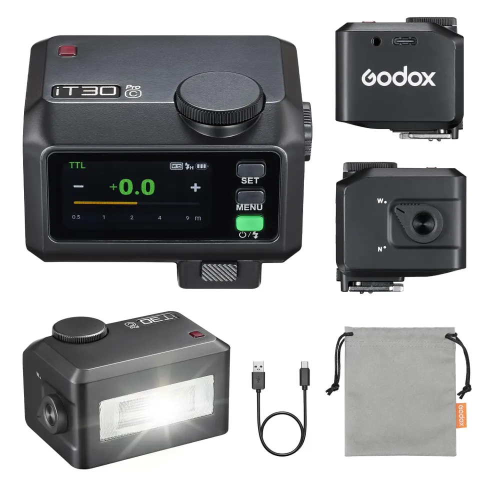 Godox iT30Pro-C flash TTL per Canon nero tascabile