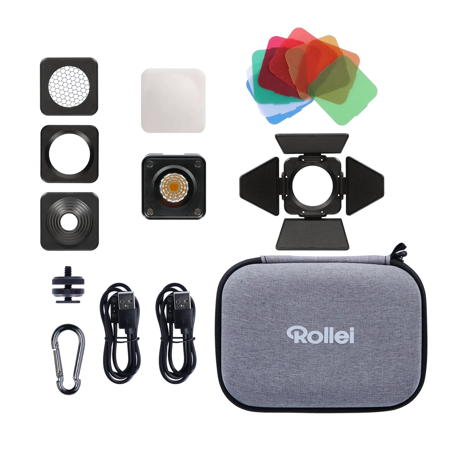 Rollei Lumis Solo 2 cubo luce LED kit 2 pezzi IP68