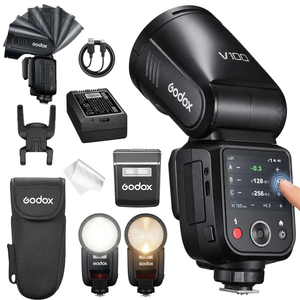 Godox V100S flash TTL Sony 100W touchscreen