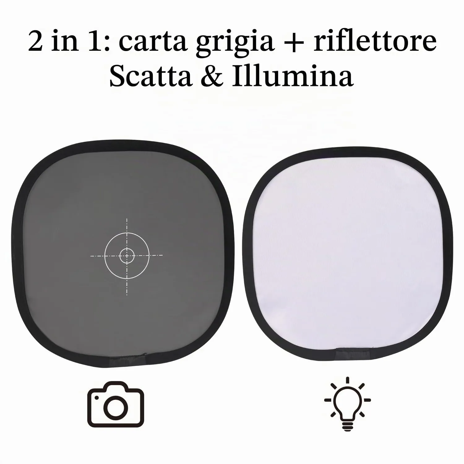 Yanuoda cartoncino grigio 18% 30x30 pieghevole bianco