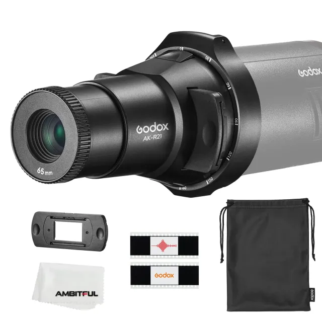 Godox AK-R21 Proiettore Ottico Flash con Obiettivo 65mm