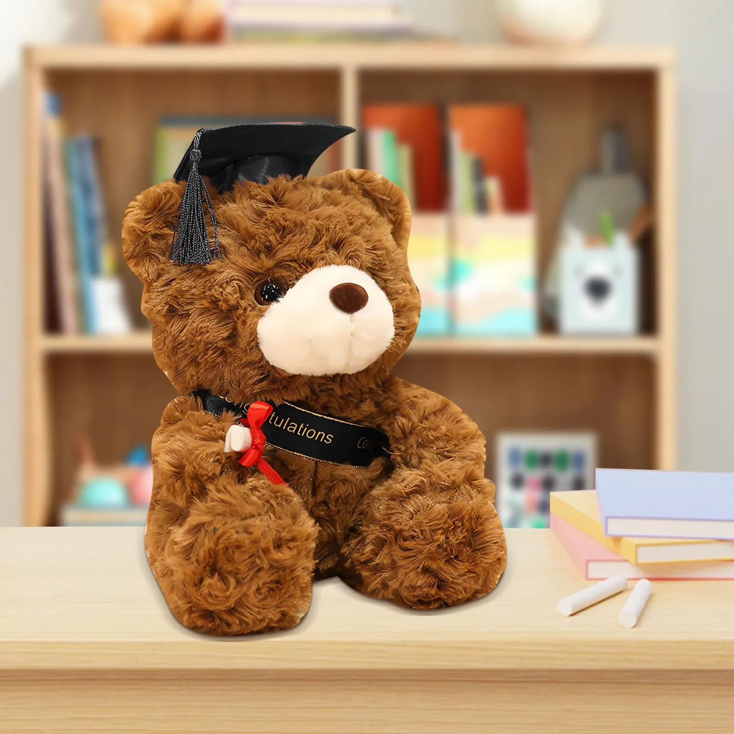 FGen Orsacchiotto Laurea Peluche 23 cm Grigio
