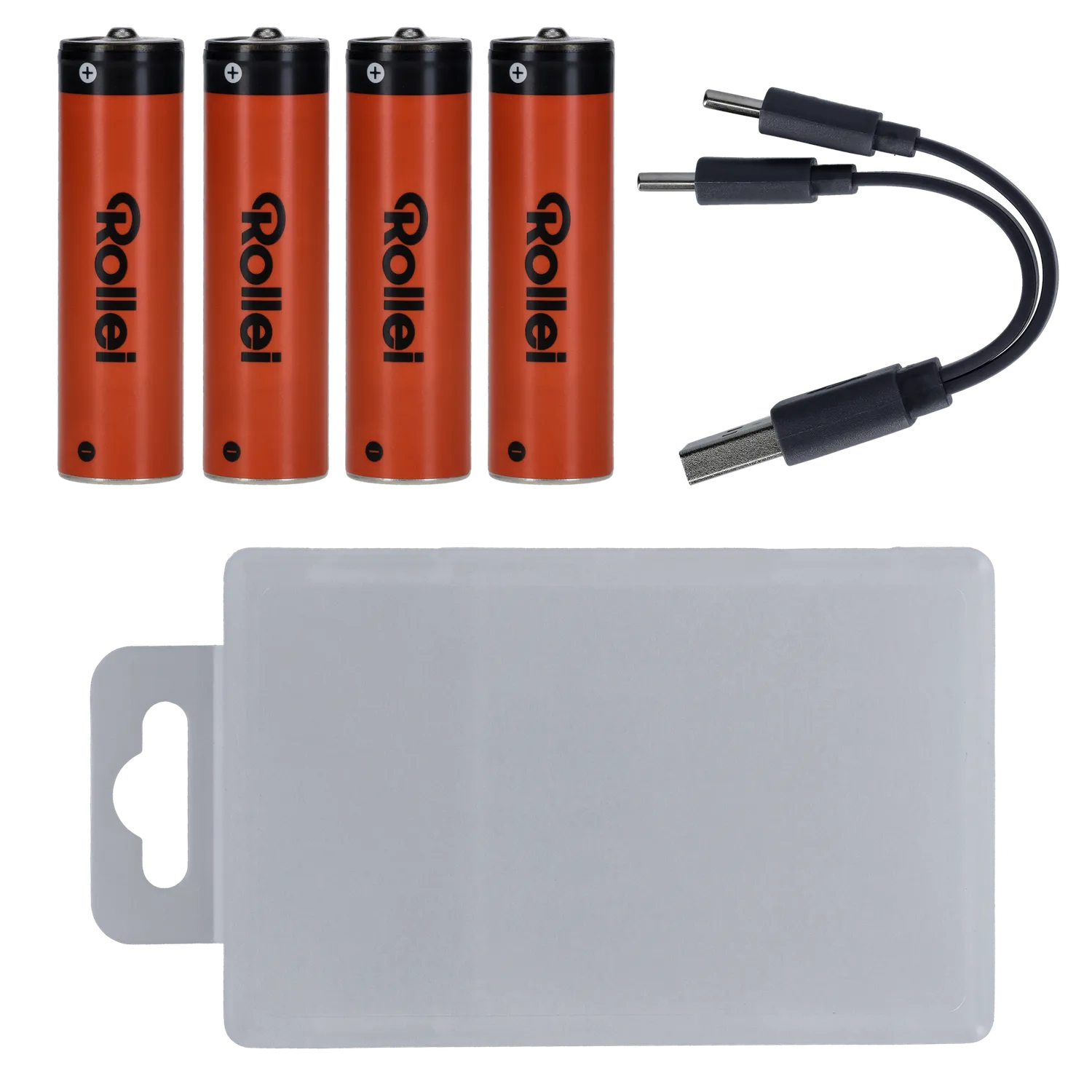 Rollei Batterie ricaricabili USB-C AA 4 pz 1332 mAh