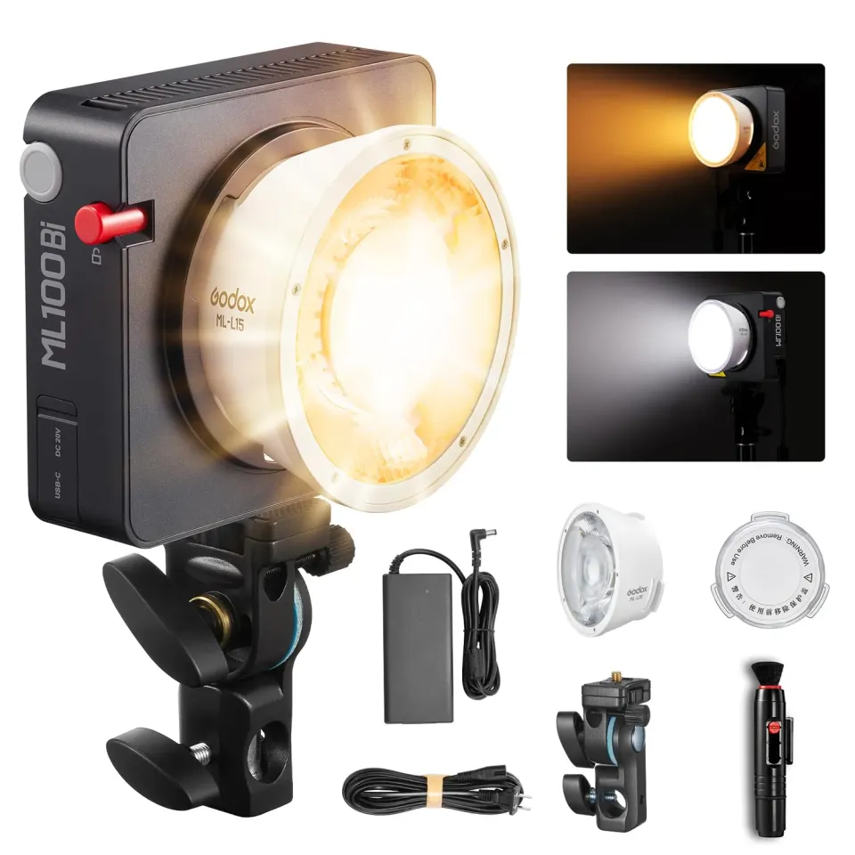 Godox ML100Bi luce video LED 100W bicolore nera