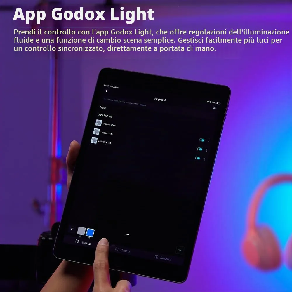 Godox Litemons LP600Bi pannello LED bicolore 60W 2800-6500K