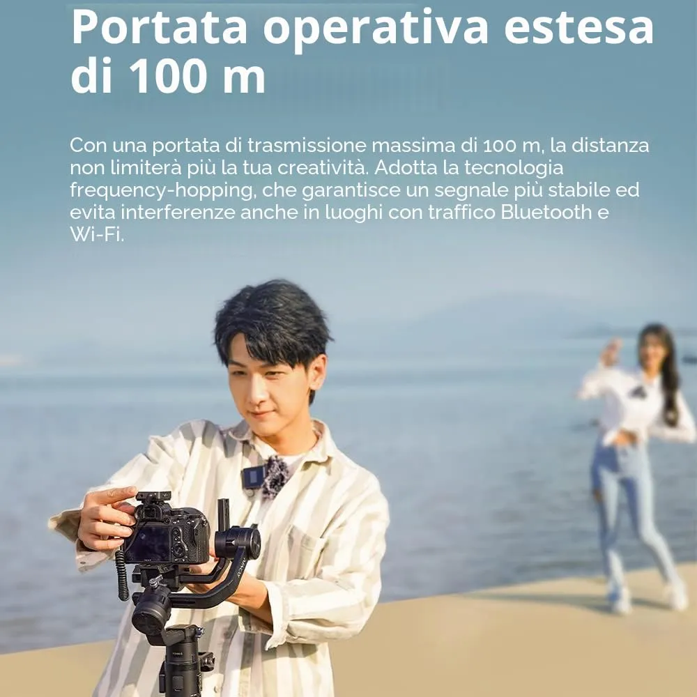 Godox MoveLink M2 II microfono wireless lavalier 2TX+1RX 100 m