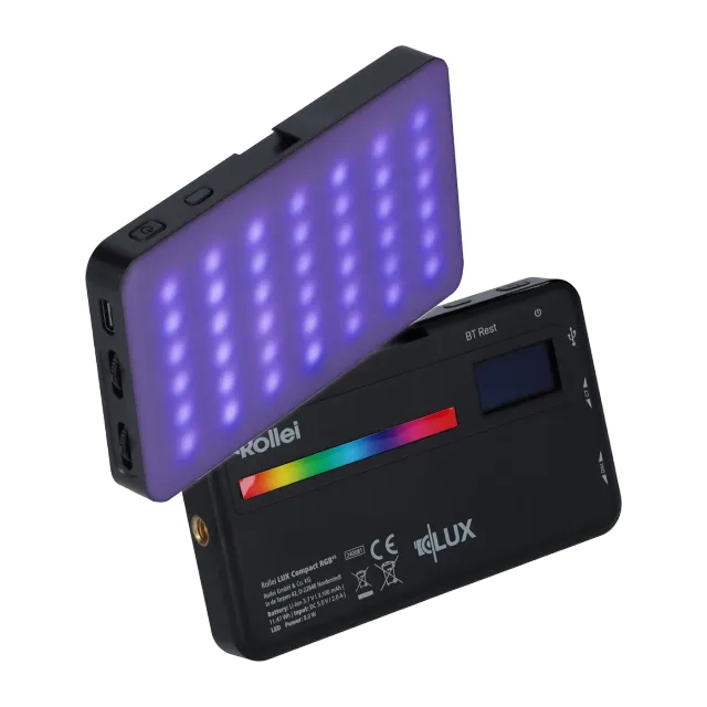 Rollei LUX Compact luce LED RGB tascabile 8W bicolore