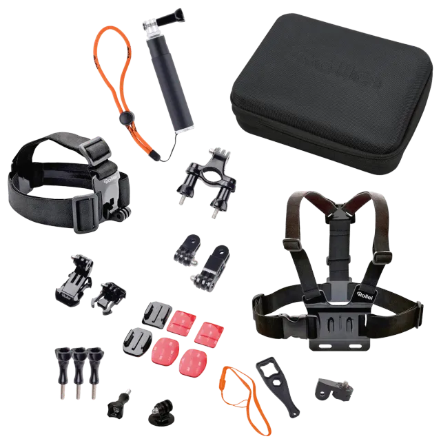 Rollei Outdoor Set 23 Pezzi Accessori Action Cam