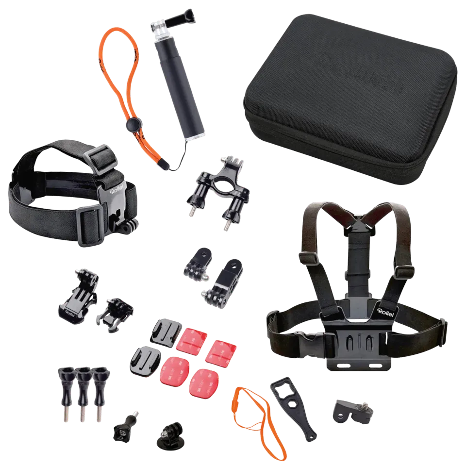 Rollei Outdoor Set 23 Pezzi Accessori Action Cam