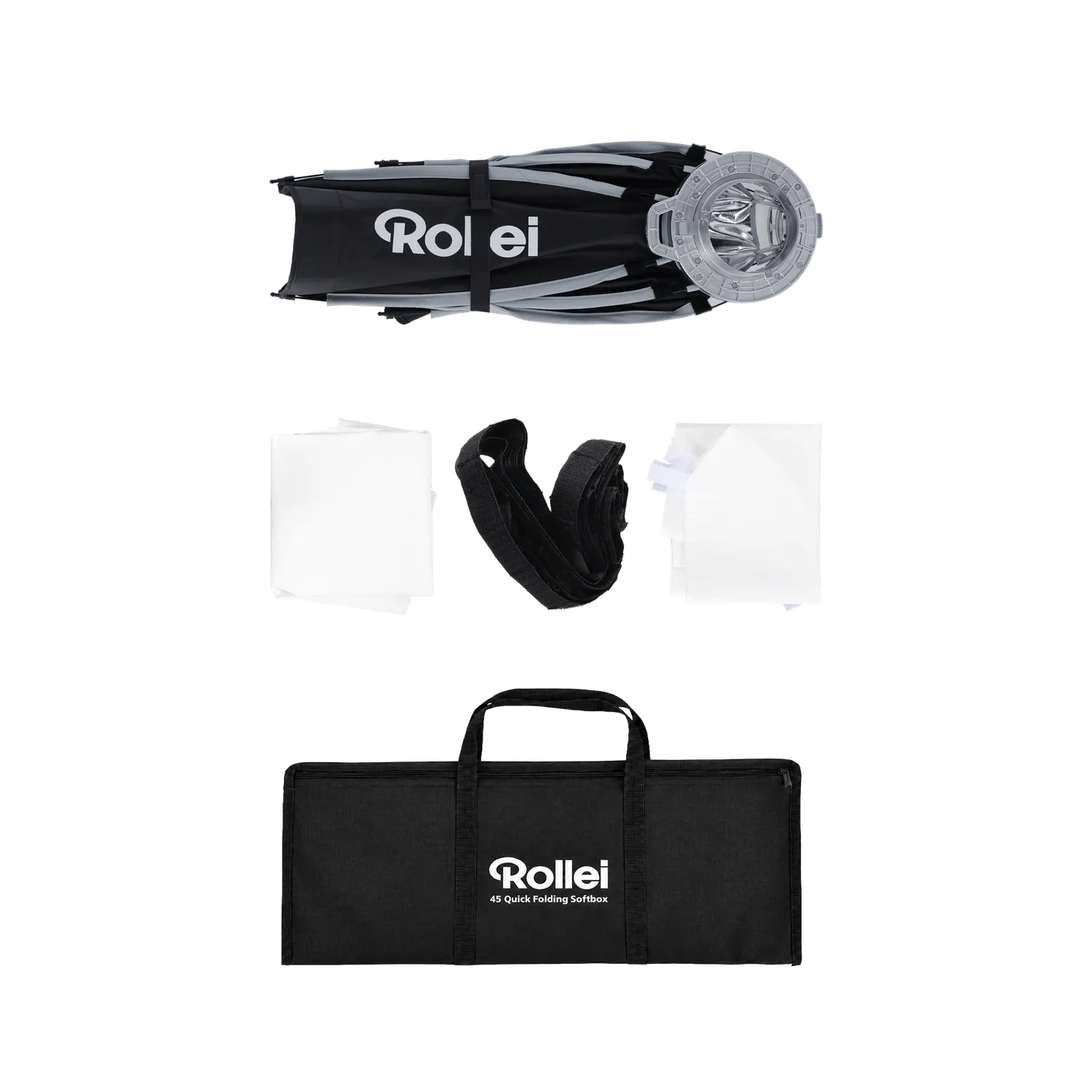 Rollei Softbox rotondo 45 cm pop-up con griglia luce morbida