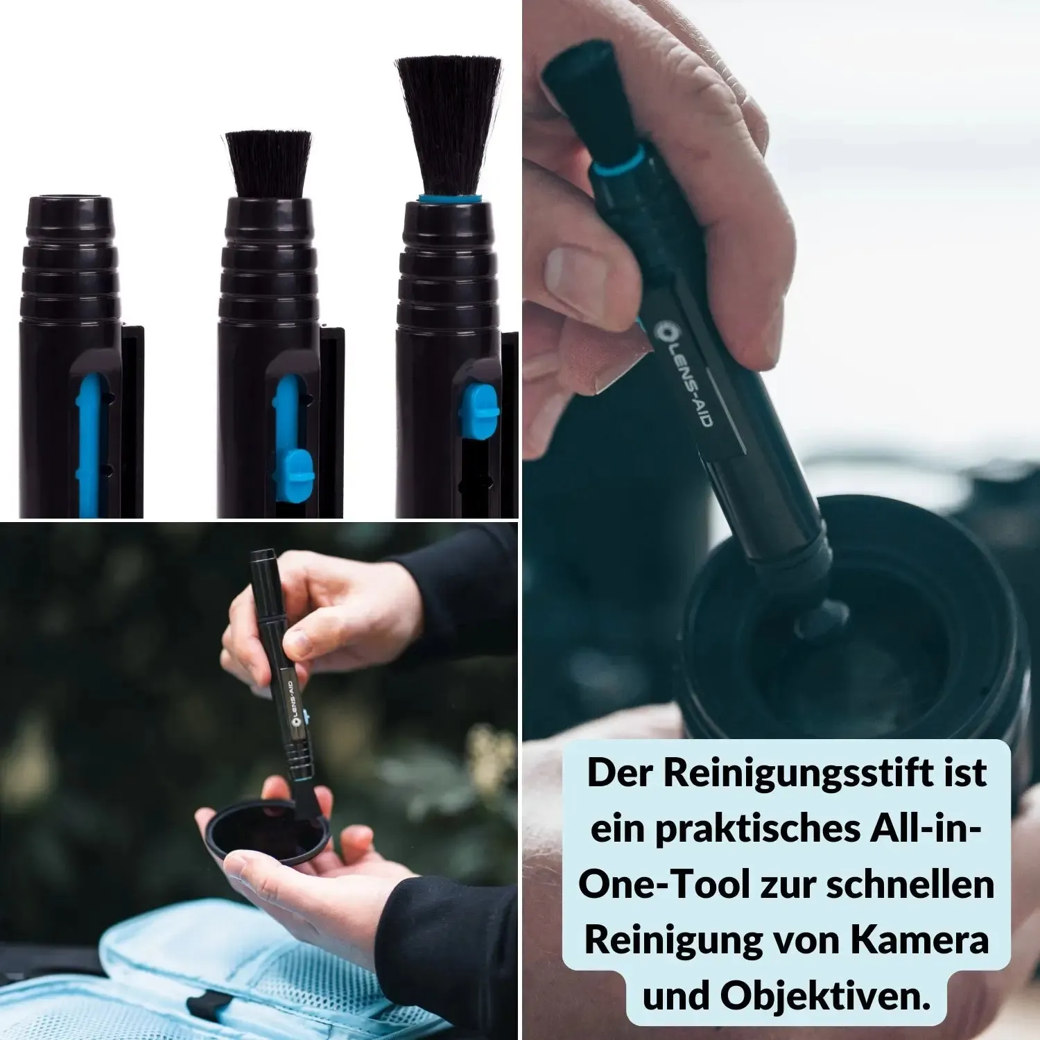 Lens-Aid Lens-Pen penna pulizia obiettivi singola