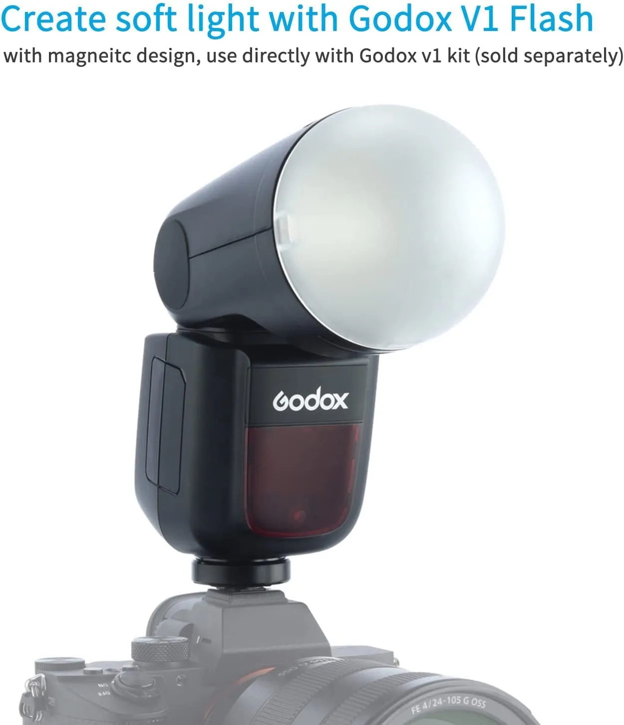 Godox AK-R11 Diffusore Cupola per Flash V1 Rotondo
