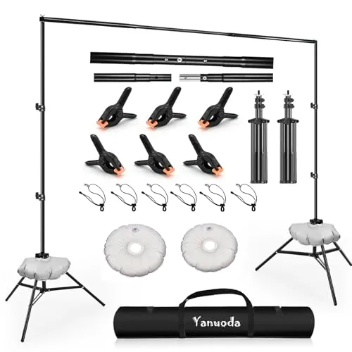 Yanuoda kit supporto sfondo fotografico 2,6x3m
