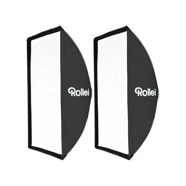 Rollei Softbox Rettangolare kit 2 pezzi luce studio morbida