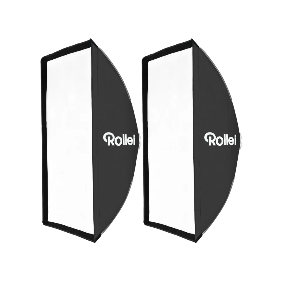 Rollei Softbox Rettangolare kit 2 pezzi luce studio morbida