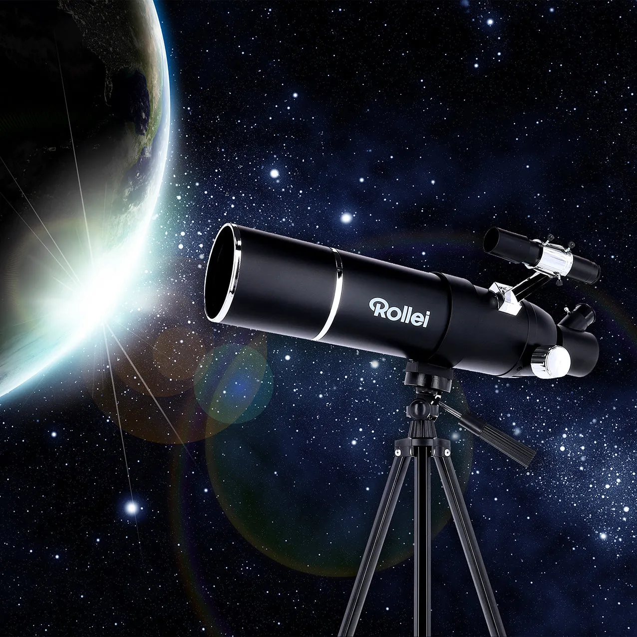 Rollei 70/500 telescopio astronomico 70mm 100x