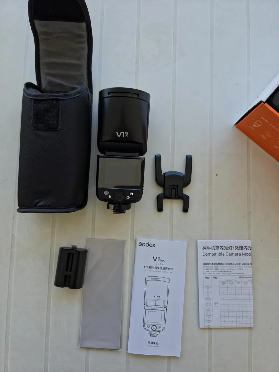 Godox V1 Mid O flash testa rotonda TTL per Olympus Panasonic