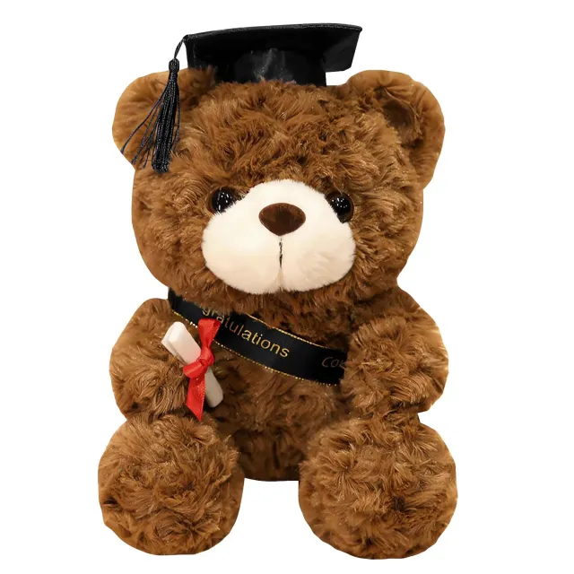 FGen Orsacchiotto Laurea Peluche 23 cm Grigio