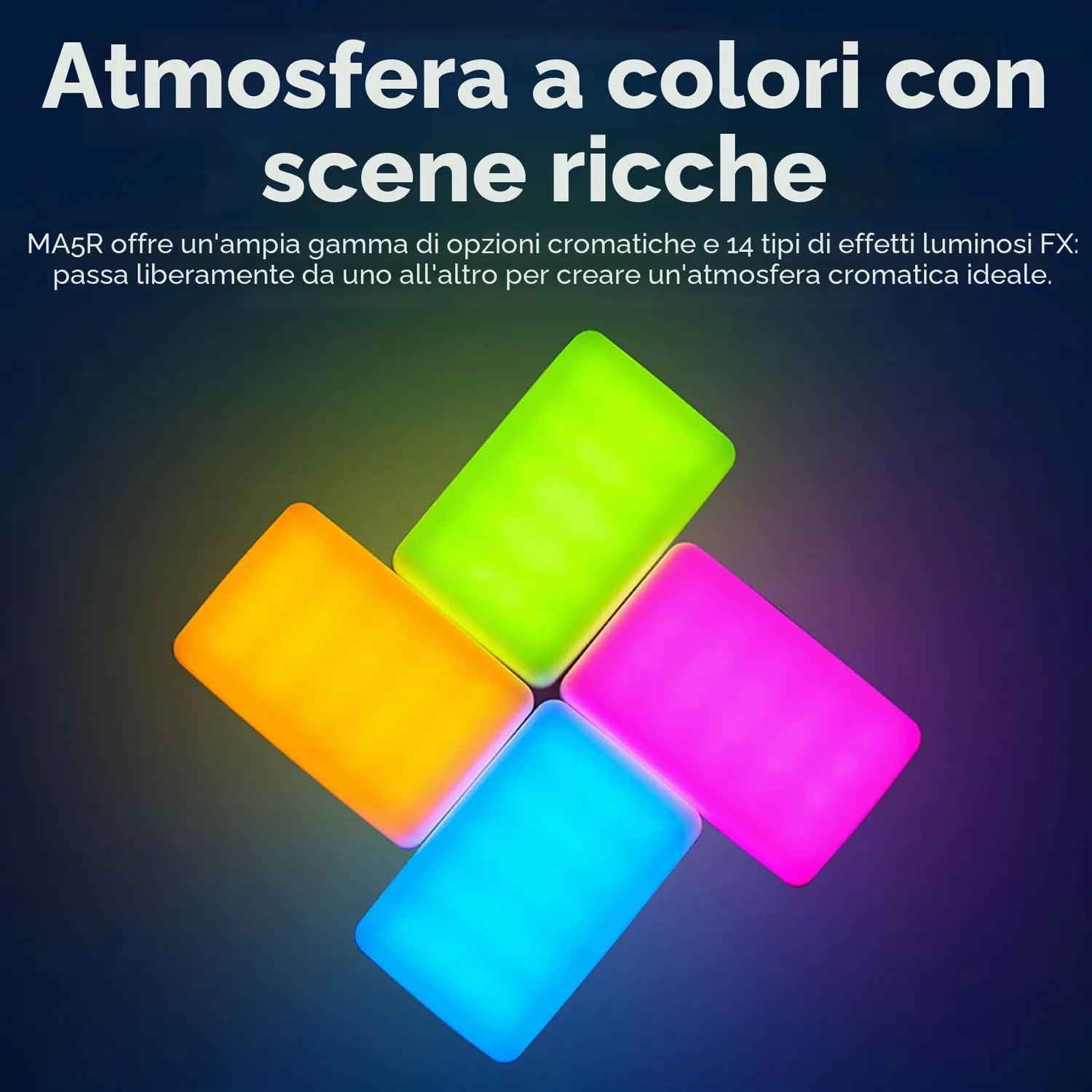 Godox MA5R luce selfie magnetica RGB 1800-10000K power bank