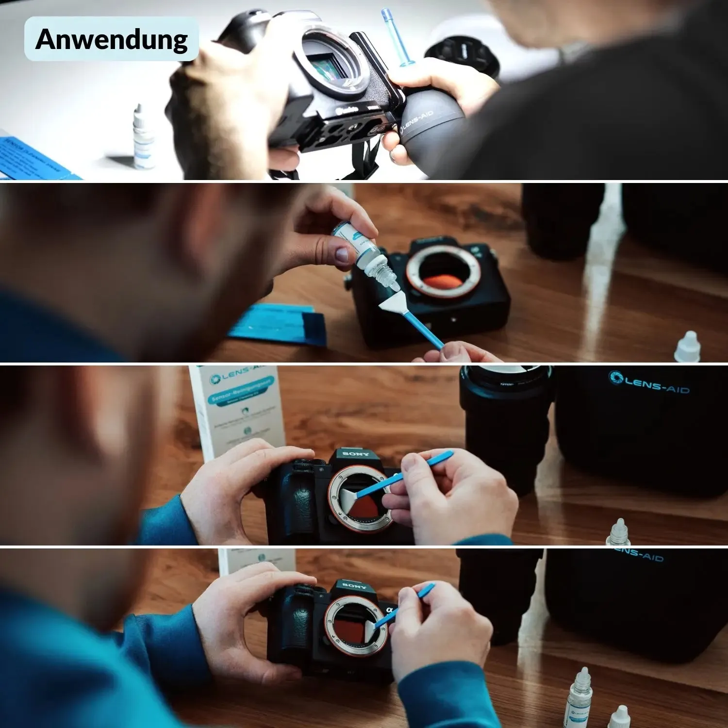Lens-Aid Kit Pulizia Sensore Full Frame 24 mm 12 pz + Soffietto