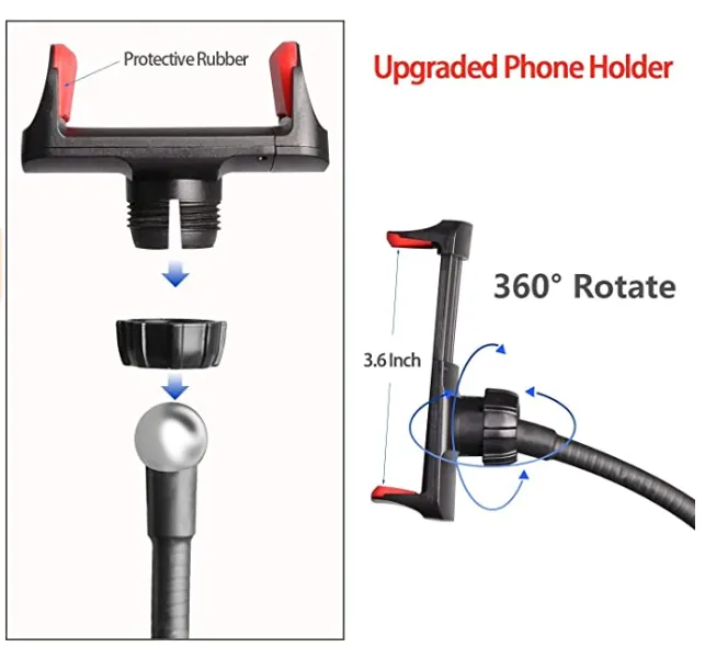 UBeesize selfie ring light clip 3 colori